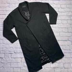 Zara Man Wool Blend Coat in Black